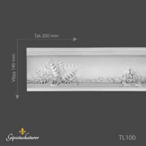 Stuckatur taklist TL100 (Löpmeter)