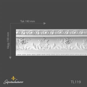 Stuckatur taklist TL119 (Löpmeter) Stuckatur taklist TL119 (Löpmeter)