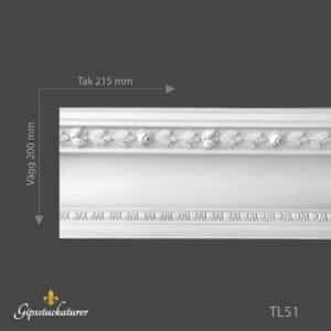 Stuckatur taklist TL51 (Löpmeter) Stuckatur taklist TL51 (Löpmeter)