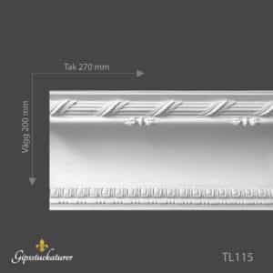 Stuckatur taklist TL115 (Löpmeter) Stuckatur taklist TL115 (Löpmeter)