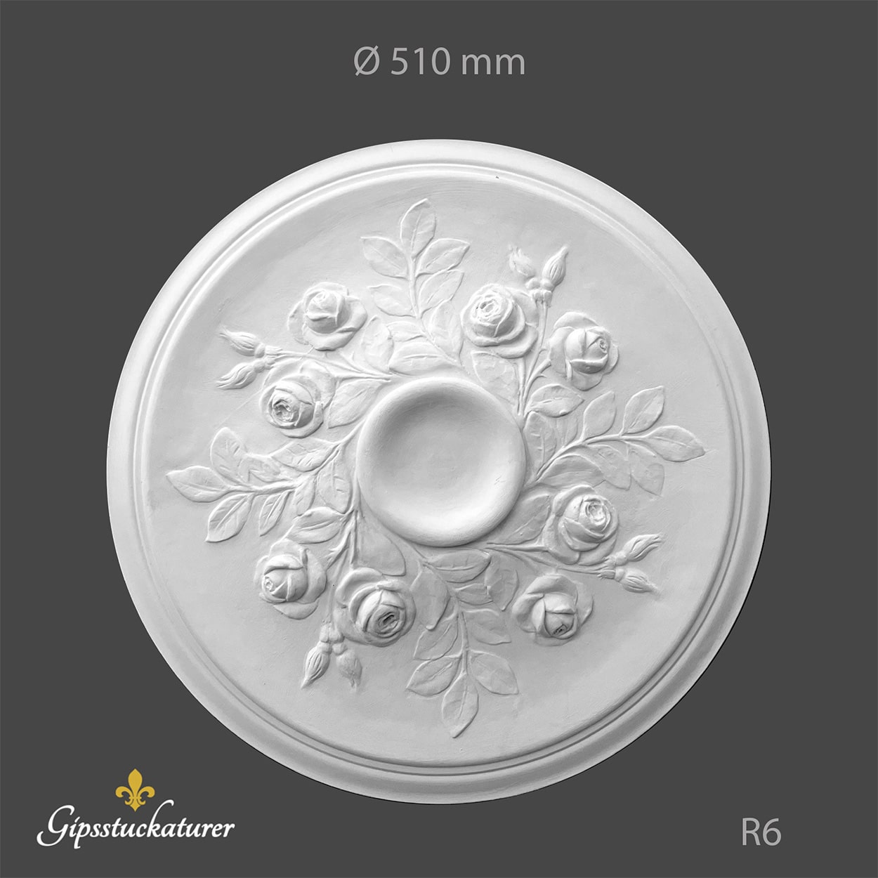 Stuckatur takrosett R6 Stuckatur takrosett R6
