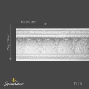 Stuckatur taklist TL18 (Löpmeter) Stuckatur taklist TL18 (Löpmeter)
