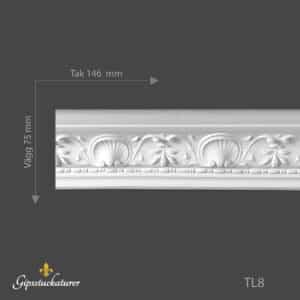 Stuckatur taklist TL8 (Löpmeter) Stuckatur taklist TL8 (Löpmeter)